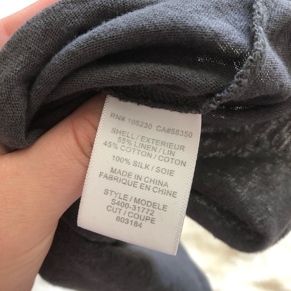 Soft Joie Kaleisa Silk Overlay Gray Dress M - Picture 6 of 8